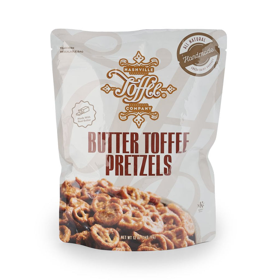 Butter Toffee Pretzels 12 oz Bag