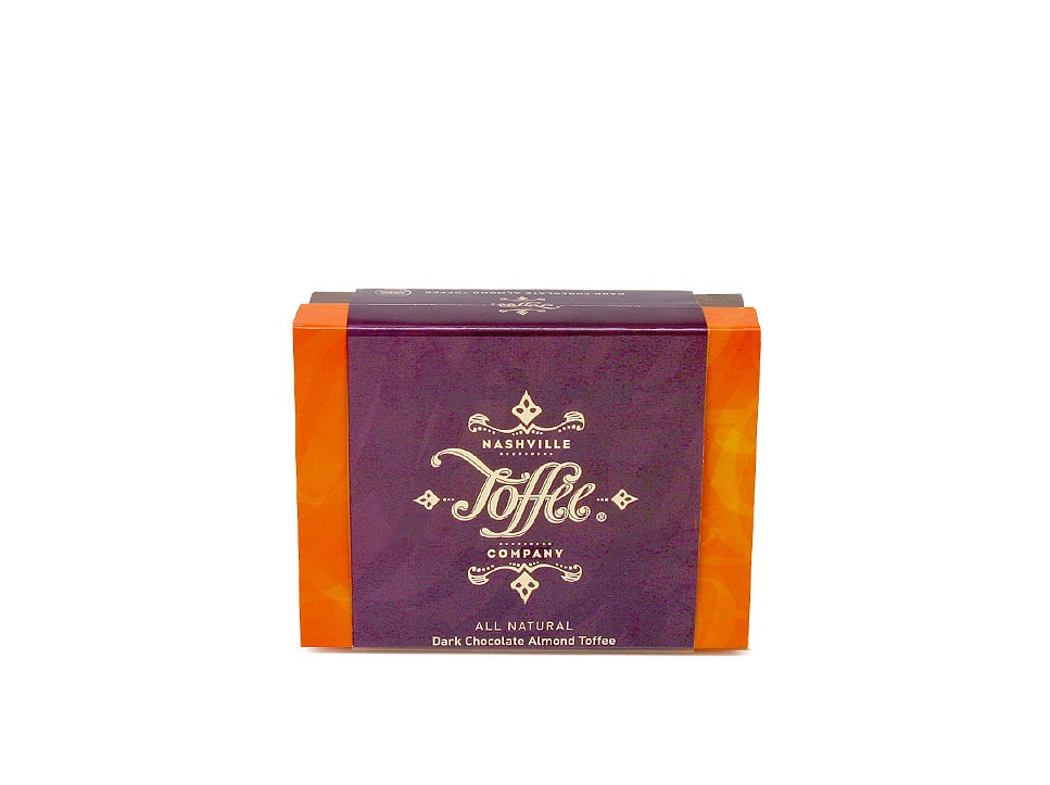 Dark Chocolate Almond Toffee 1 lb Gift Box