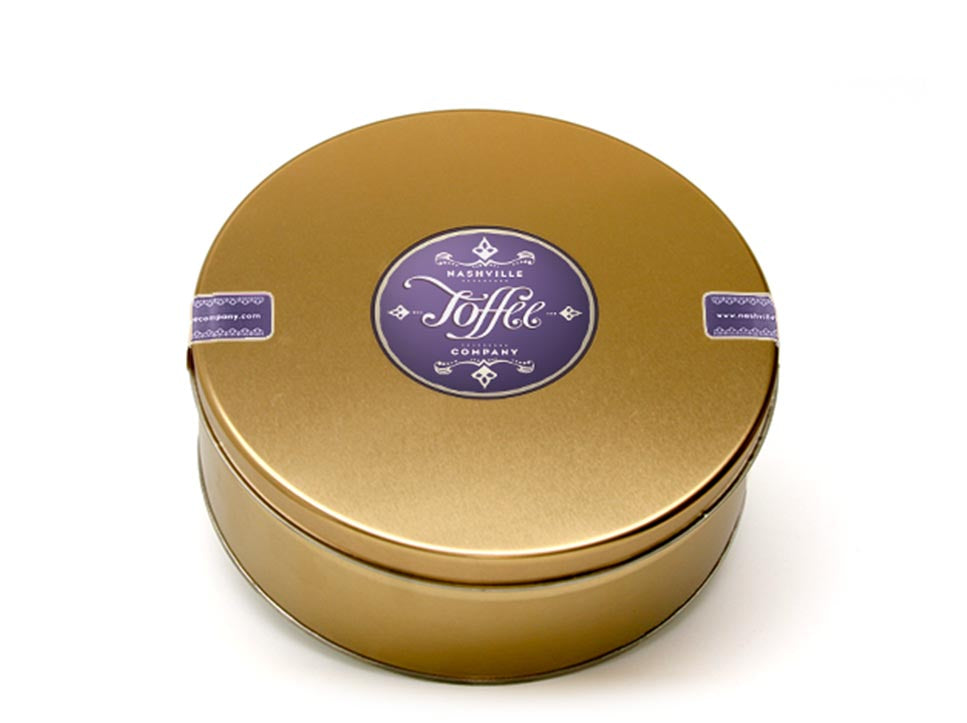 Dark Chocolate Almond Toffee 2 lb Gift Tin